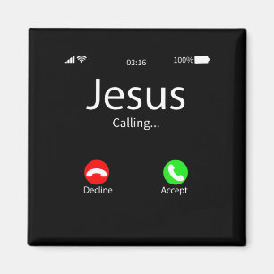 Jesus ruft Christlich Magnet