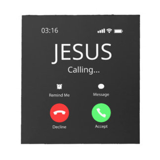 Jesus ruft - Christlich Notizblock