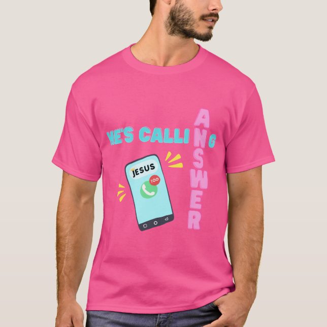 Jesus ruft T-Shirt (Vorderseite)