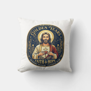 Jesus Ruhestand Vintage-Shirt Christlich Kissen