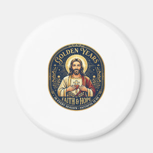 Jesus Ruhestand Vintage-Shirt Christlich Magnet