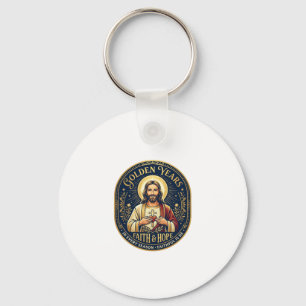 Jesus Ruhestand Vintage-Shirt Christlich Schlüsselanhänger