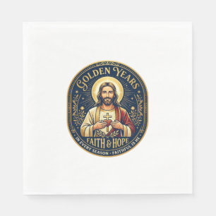 Jesus Ruhestand Vintage-Shirt Christlich Serviette