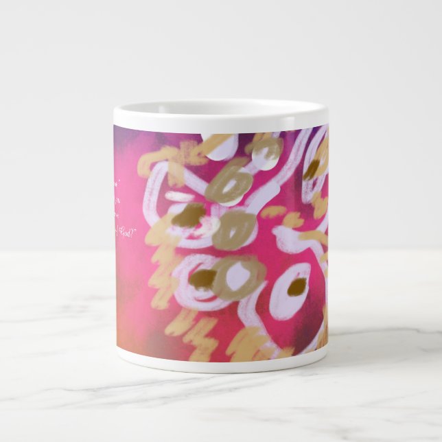 Jesus-Ruhm Jumbo-Tasse (Vorderseite)