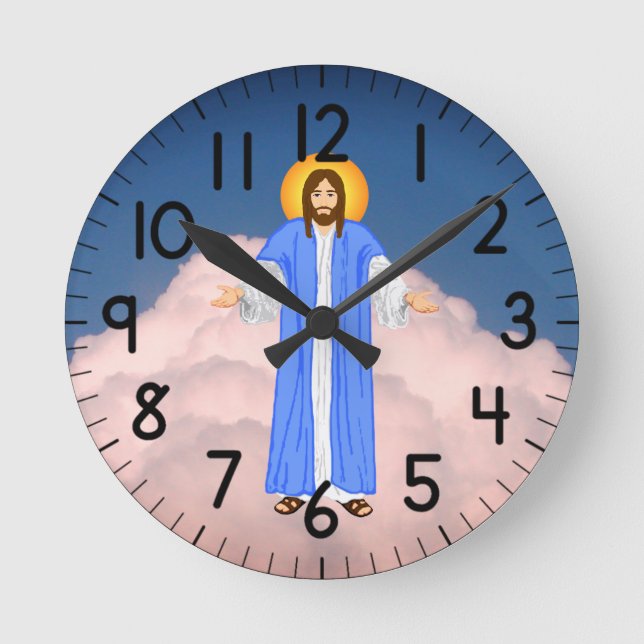 Jesus rund um die Uhr (Vorderseite)