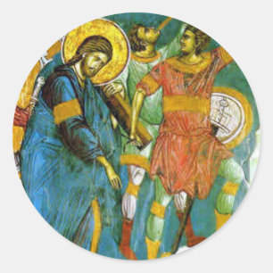 Jesus Runder Aufkleber