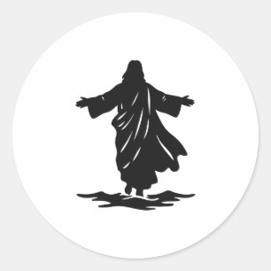 Jesus Runder Aufkleber