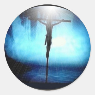 Jesus Runder Aufkleber