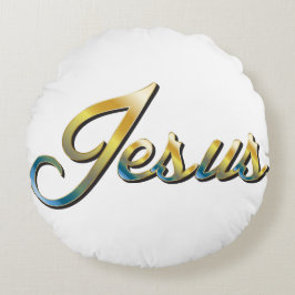 Jesus-Rundkissen Rundes Kissen