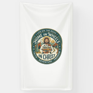 Jesus RV Camper Life Vintage-Shirt Christliches Gr Banner
