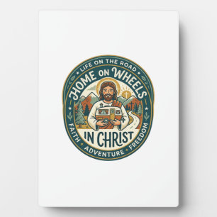 Jesus RV Camper Life Vintage-Shirt Christliches Gr Fotoplatte