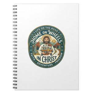 Jesus RV Camper Life Vintage-Shirt Christliches Gr Notizblock