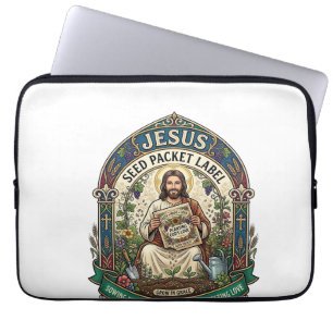 Jesus Saatgut Etikett Jesus Saatgut Christlich Laptopschutzhülle