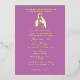 Jesus Sacred Heart Katholic Folieneinladung