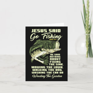 Jesus sagte, fischen Fisch Story Bible Angeljys Karte