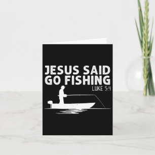 Jesus sagte geh fischen Christus Christlicher Fisc Karte
