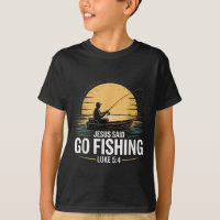 Jesus sagte Go Fischen Christliche Fisherman Bibel