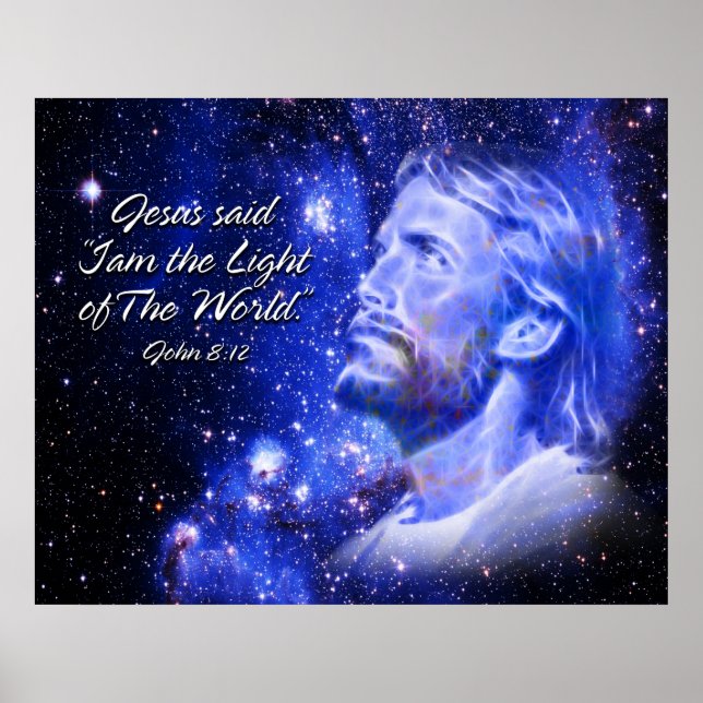 Jesus sagte: "Ich bin ...Print Poster (Vorne)