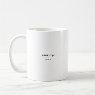 Jesus sagte Johannes 11:35 Tasse
