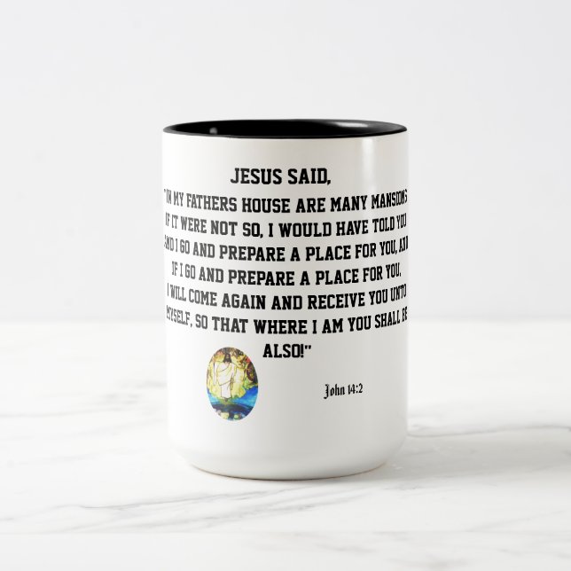 JESUS SAID   ZWEIFARBIGE TASSE (Mittel)