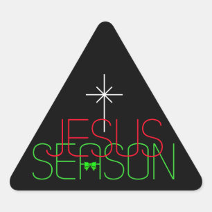 Jesus-Saison Dreieckiger Aufkleber