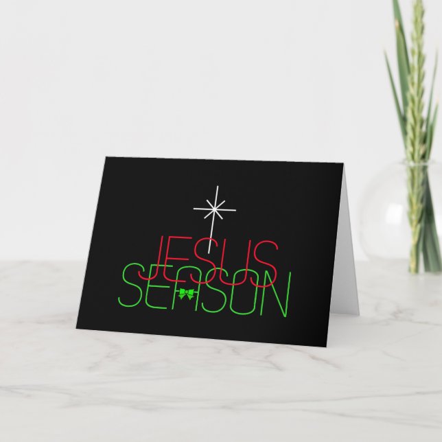 Jesus-Saison Feiertagskarte (Vorderseite)
