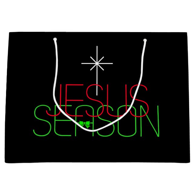 Jesus-Saison Große Geschenktüte (Vorderseite)