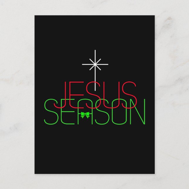Jesus-Saison Postkarte (Vorderseite)