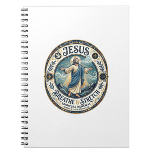 Jesus Sanfte Bewegung Wellness-Shirt Glaubensbasie Notizblock