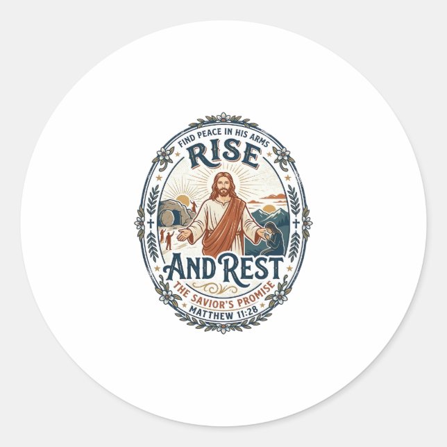 Jesus Sauerteig Brot Gemeinschaftsshirt Glaube bas Runder Aufkleber (Vorderseite)