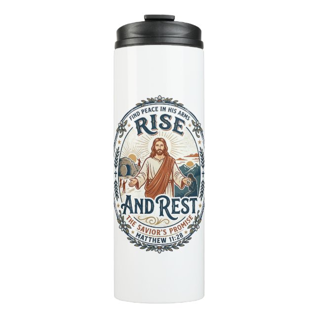 Jesus Sauerteig Brot Gemeinschaftsshirt Glaube bas Thermosbecher (Vorderseite)