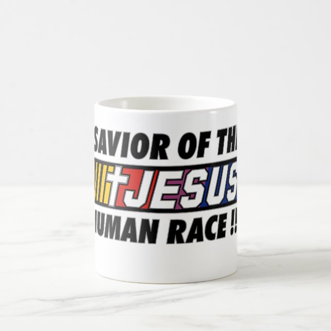 Jesus_Savior der menschlichen Rasse Tasse (Mittel)