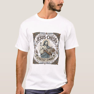 Jesus Schach Strategie Symbol Jesus Schach Strateg T-Shirt