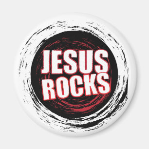 Jesus schaukelt Schwarzes 5 Magnet