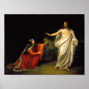 Jesus scheint Mary Magdalene (Mark 16:9) Poster