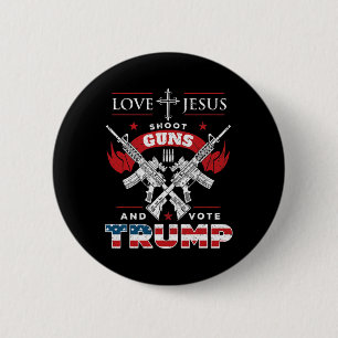 Jesus. Schießpistolen. Und wählen Sie Trump 2020 F Button