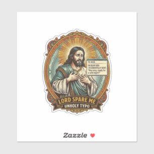 Jesus schlechte Autokorrektur Nachricht Chef Peinl Aufkleber