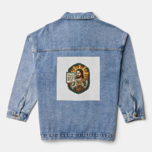 Jesus schlechter Influencer Produktbewertung Fail Jeansjacke