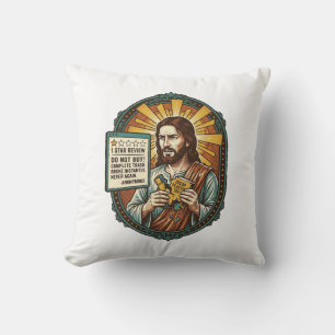 Jesus schlechter Influencer Produktbewertung Fail Kissen