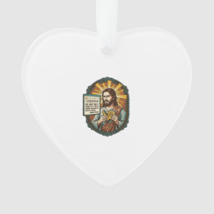 Jesus schlechter Influencer Produktbewertung Fail Ornament