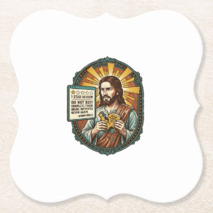 Jesus schlechter Influencer Produktbewertung Fail  Untersetzer