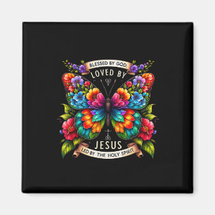 Jesus-Schmetterling Geliebt von Jesus Geführt vom Magnet