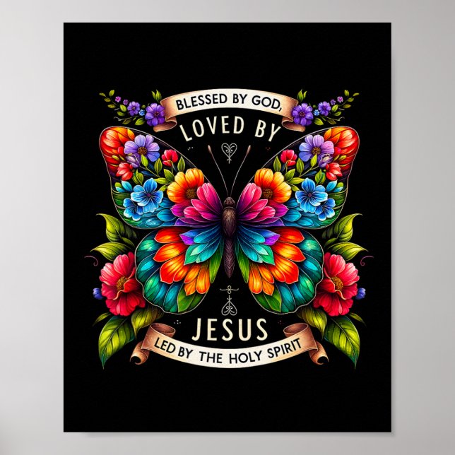 Jesus Schmetterling liebte  Poster (Vorne)