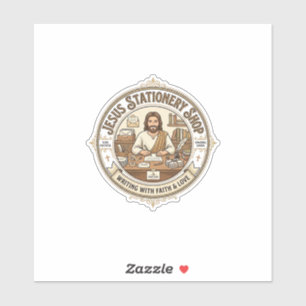 Jesus Schreibwarenladen Jesus Schreibwarenladen Ch Aufkleber
