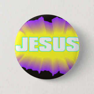 Jesus-Schwarzes u. Lila Button