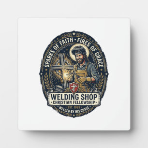 Jesus Schweißer Metall Shop T-Shirt Inspirierend G Fotoplatte