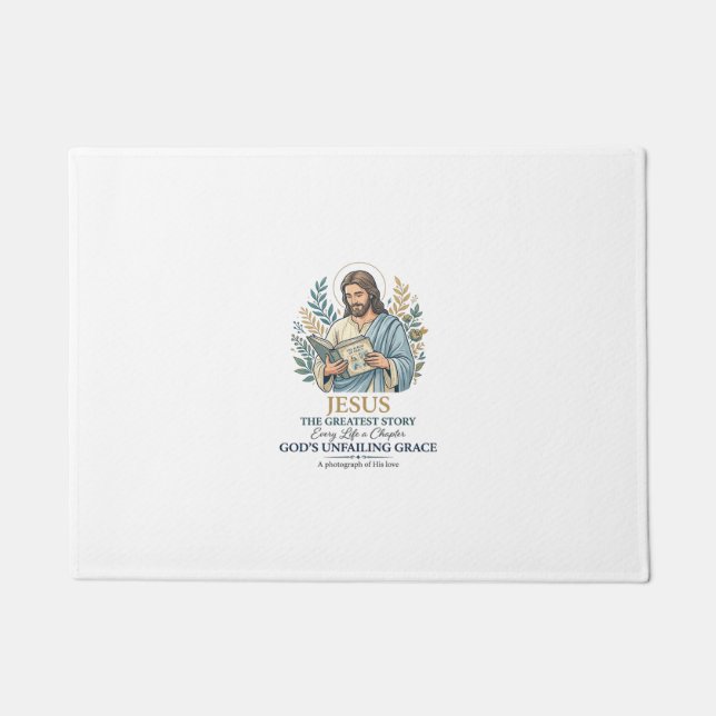 Jesus Scrapbooking Erinnerung Bewahren Mutter Vint Fußmatte (Vorderseite)