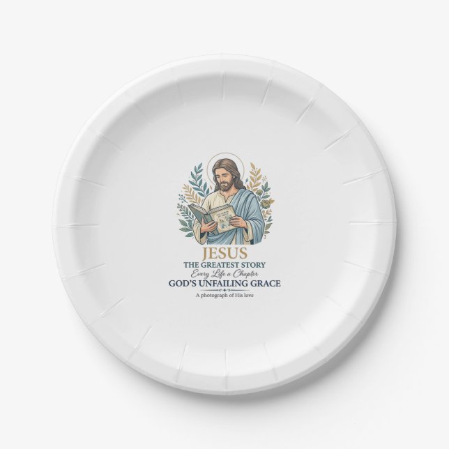 Jesus Scrapbooking Erinnerungen Behalten Mutter Vi Pappteller (Vorderseite)