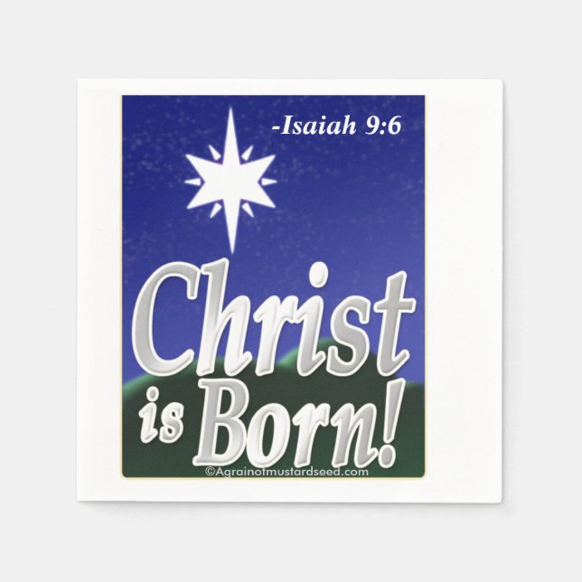 Jesus Season Weihnachten Serviette (Vorderseite)