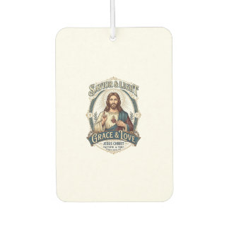 Jesus Second-Hand-Laden Vintage-Jagd-Grafik-T-Shir Autolufterfrischer
